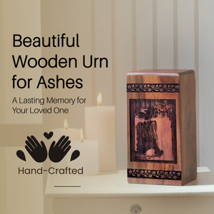 mountion Urn Size 8(H)x 4.7(W)x4.7(L)Inches