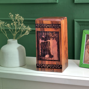 mountion Urn Size 14(H)x7.5(W)x7.5(L)Inches
