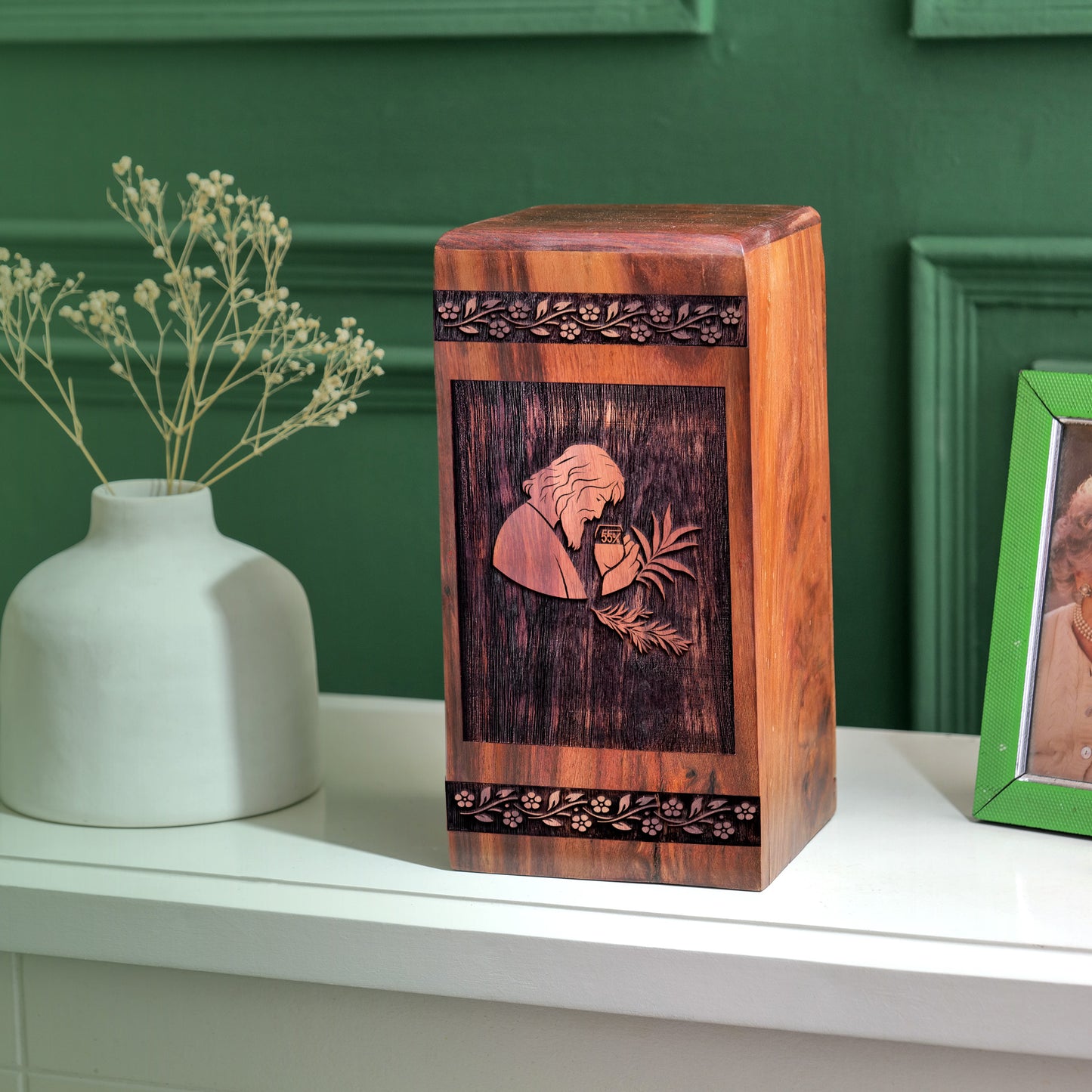 jesus Urn Size 14 Inch 14”(H) x 7.5”(W) x 7.5”(L)