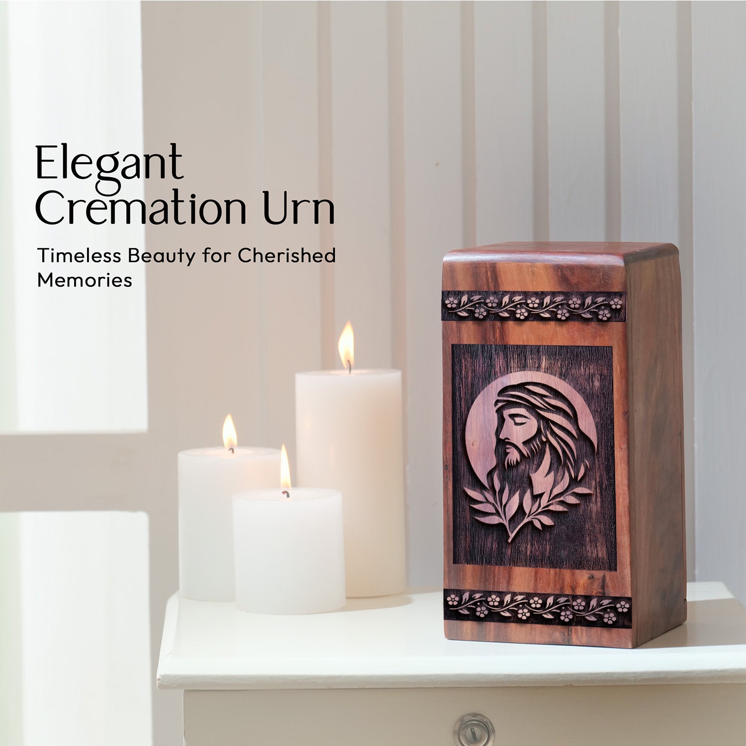 jesus Urn Size 10 Inch 10”(H) x 5.5”(W) x 5.5”(L)