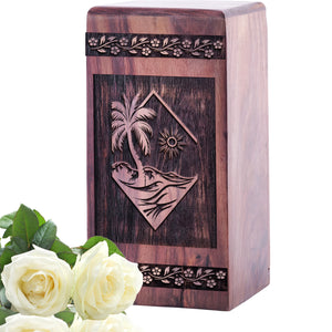 scenery Urn Size 5(H)x3(W)x3(L)Inches