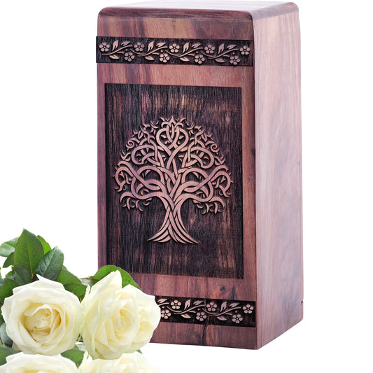 tree Urn Size 5 Inch 5”(H) x 3”(W) x 3”(L)