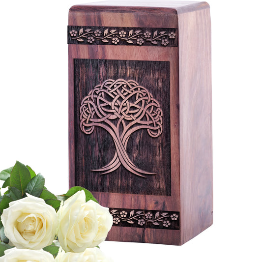 tree Urn Size 5 Inch 5”(H) x 3”(W) x 3”(L)
