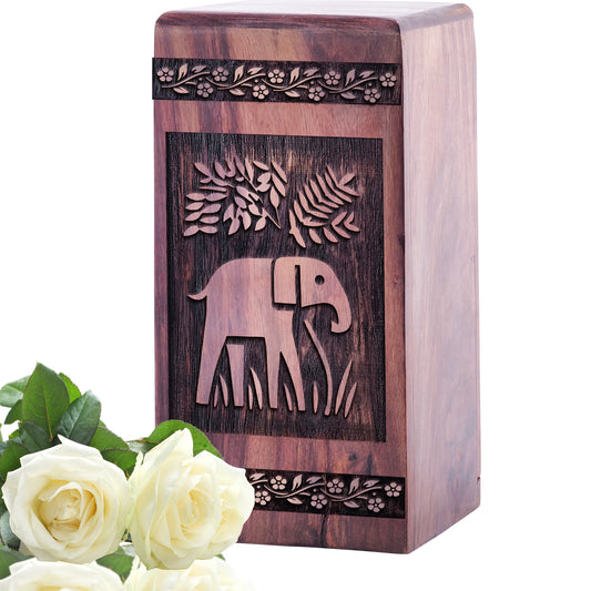 elephant Urn Size 5 Inch 5”(H) x 3”(W) x 3”(L)