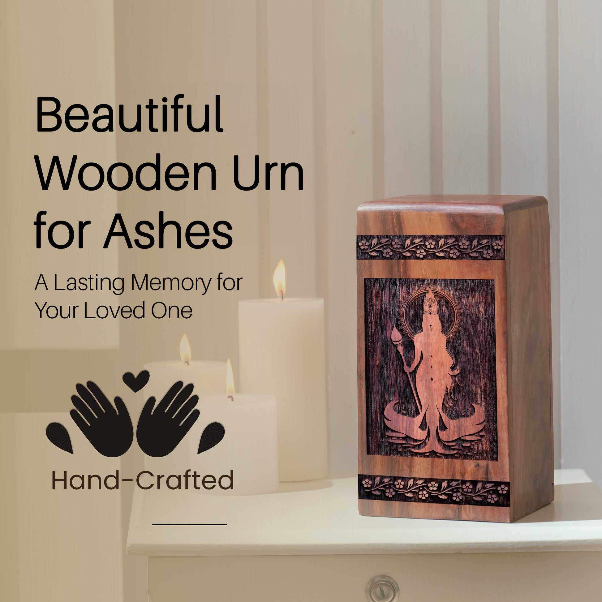egyptian Urn Size 10 Inch 10”(H) x 5.5”(W) x 5.5”(L)