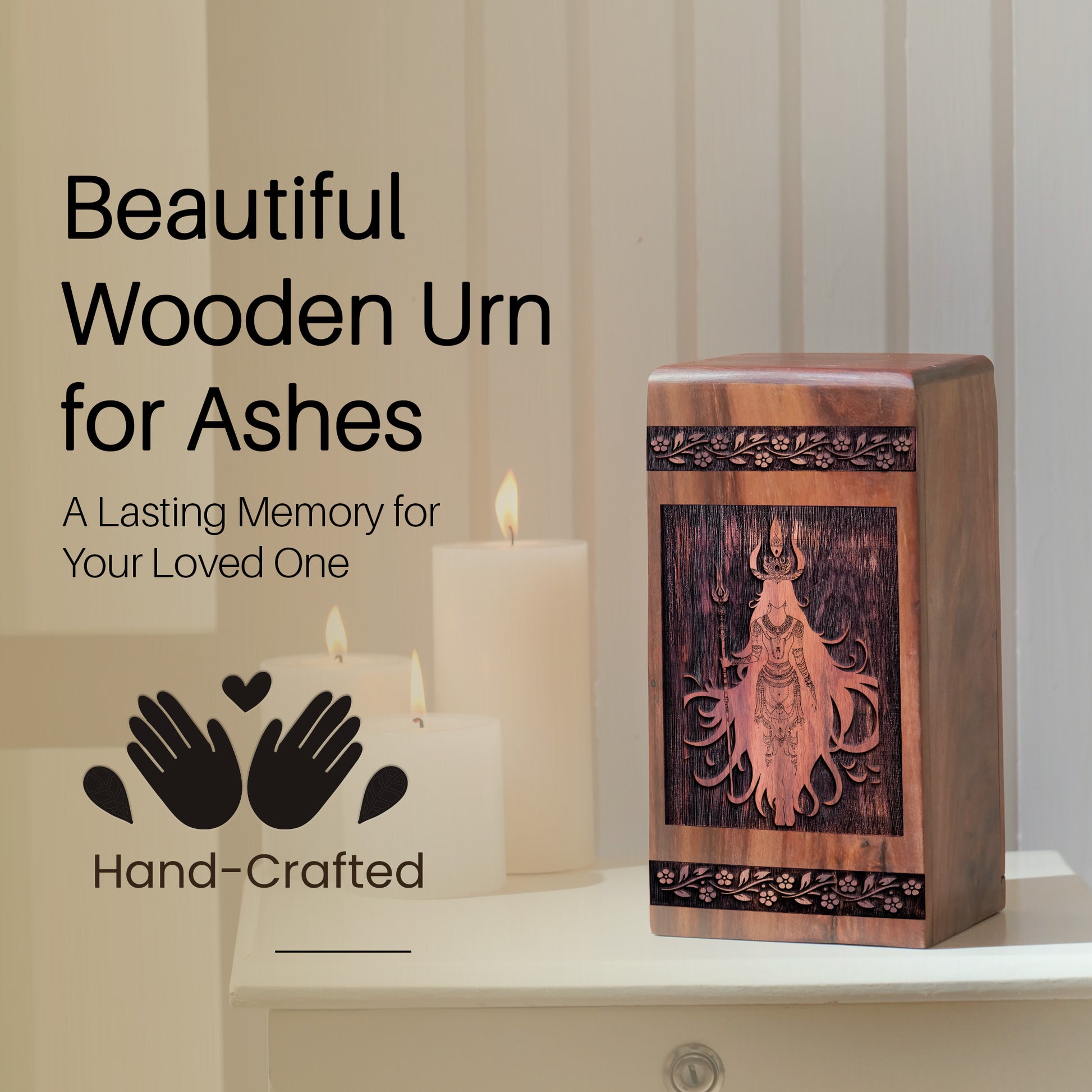 egyptian Urn Size 10 Inch 10”(H) x 5.5”(W) x 5.5”(L)