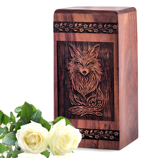 fox Urn Size 5 Inch 5”(H) x 3”(W) x 3”(L)