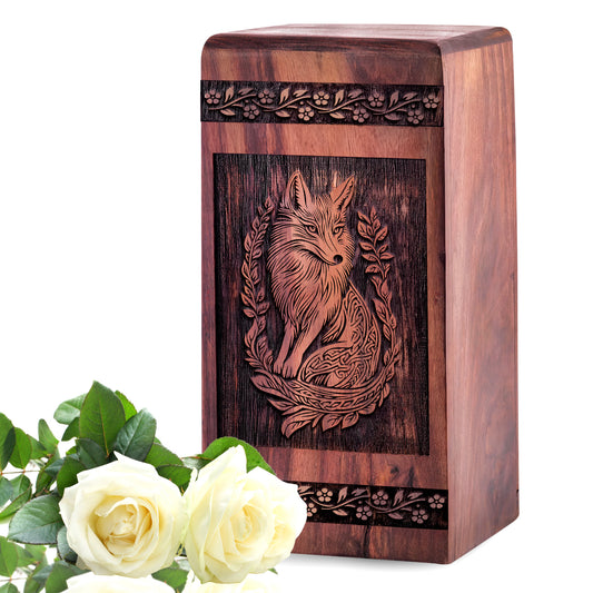 fox Urn Size 5 Inch 5”(H) x 3”(W) x 3”(L)