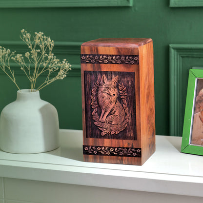 fox Urn Size 14 Inch 14”(H) x 7.5”(W) x 7.5”(L)