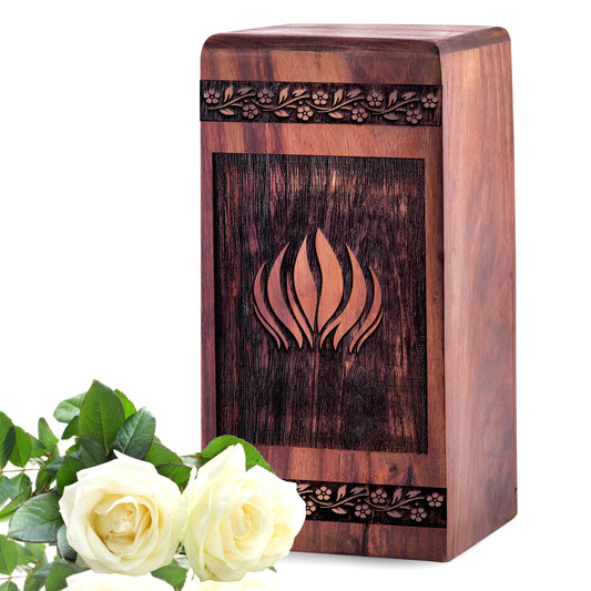 logo Urn Size 5 Inch 5”(H) x 3”(W) x 3”(L)