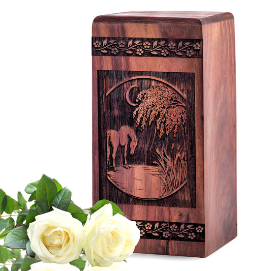 horse Urn Size 5 Inch 5”(H) x 3”(W) x 3”(L)