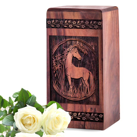 horse Urn Size 5 Inch 5”(H) x 3”(W) x 3”(L)