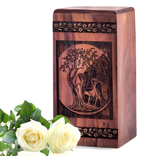 horse Urn Size 5 Inch 5”(H) x 3”(W) x 3”(L)