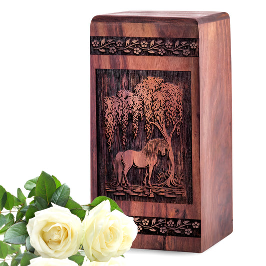horse Urn Size 5 Inch 5”(H) x 3”(W) x 3”(L)