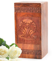Sunset Beach Wooden Box For Cremation Ashes - Wood Urns For Human Ashes