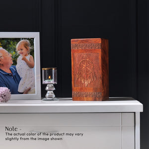 Dream Catcher Wooden Urns For Ashes - Cremation Urns For Adult Burial