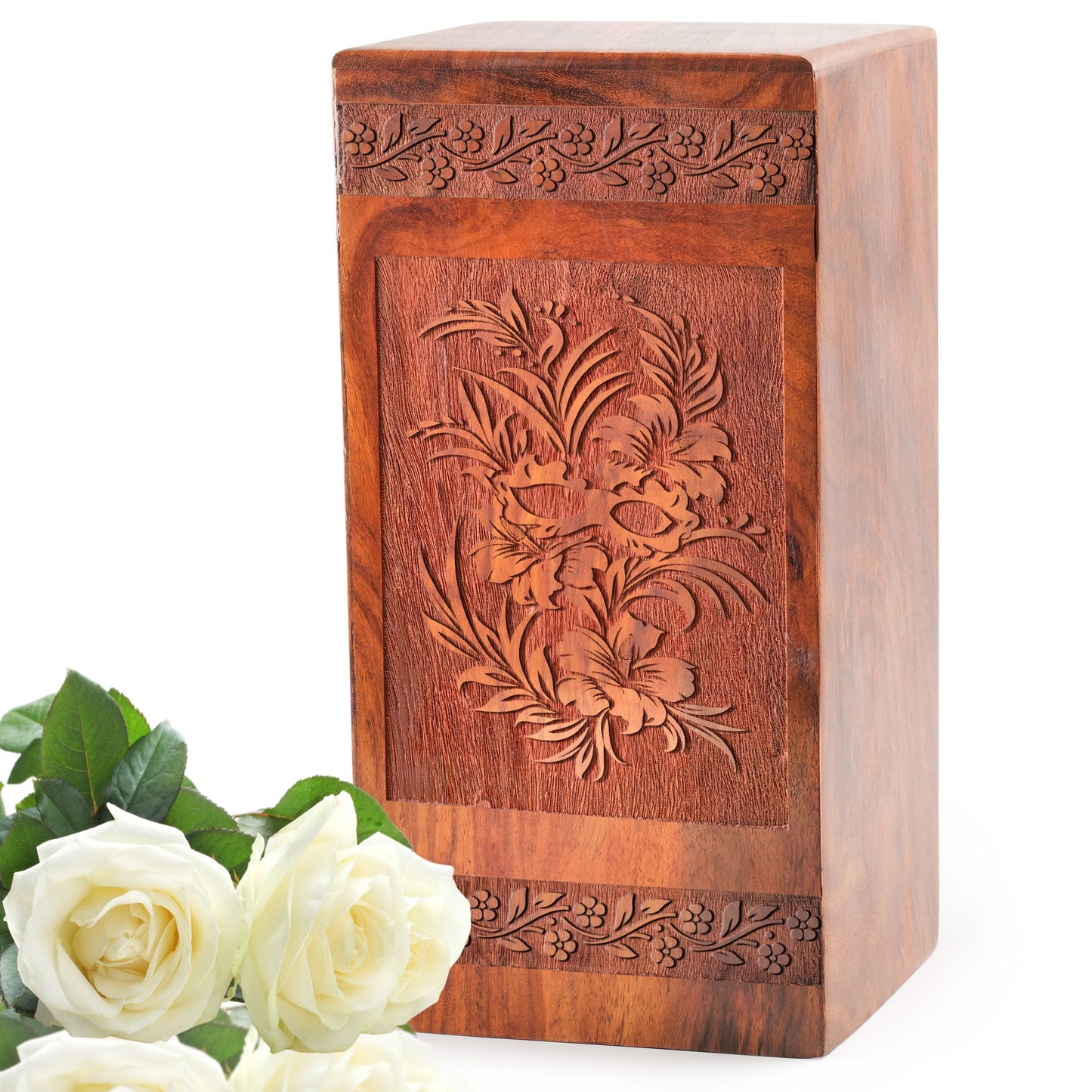 Mardi Gras Mask Cremation Urns – Handcrafted Wooden Box For Ashes