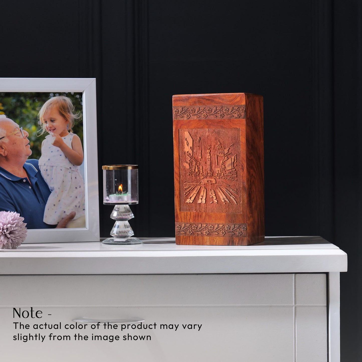 Times Square Wooden Box Urns - Elegant Cremation Urns