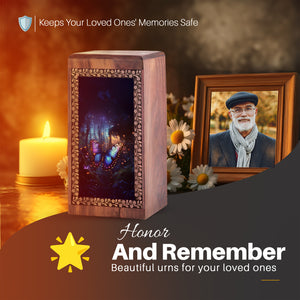 Butterfly Cremation Urn Box For Burial - Urn For Ashes Cremation And Memorial