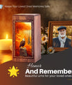 Autumn Forest Eagle Theme For Human Ashes - Wooden Cremation Urn For Ashes