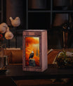 Autumn Forest Eagle Theme For Human Ashes - Wooden Cremation Urn For Ashes