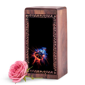 Electric Guitar Lightning Theme - Artistic Memorial Guitar Cremation Urns