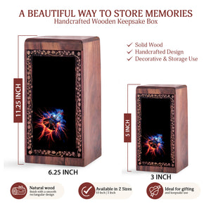 Electric Guitar Lightning Theme - Artistic Memorial Guitar Cremation Urns