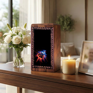 Electric Guitar Lightning Theme - Artistic Memorial Guitar Cremation Urns
