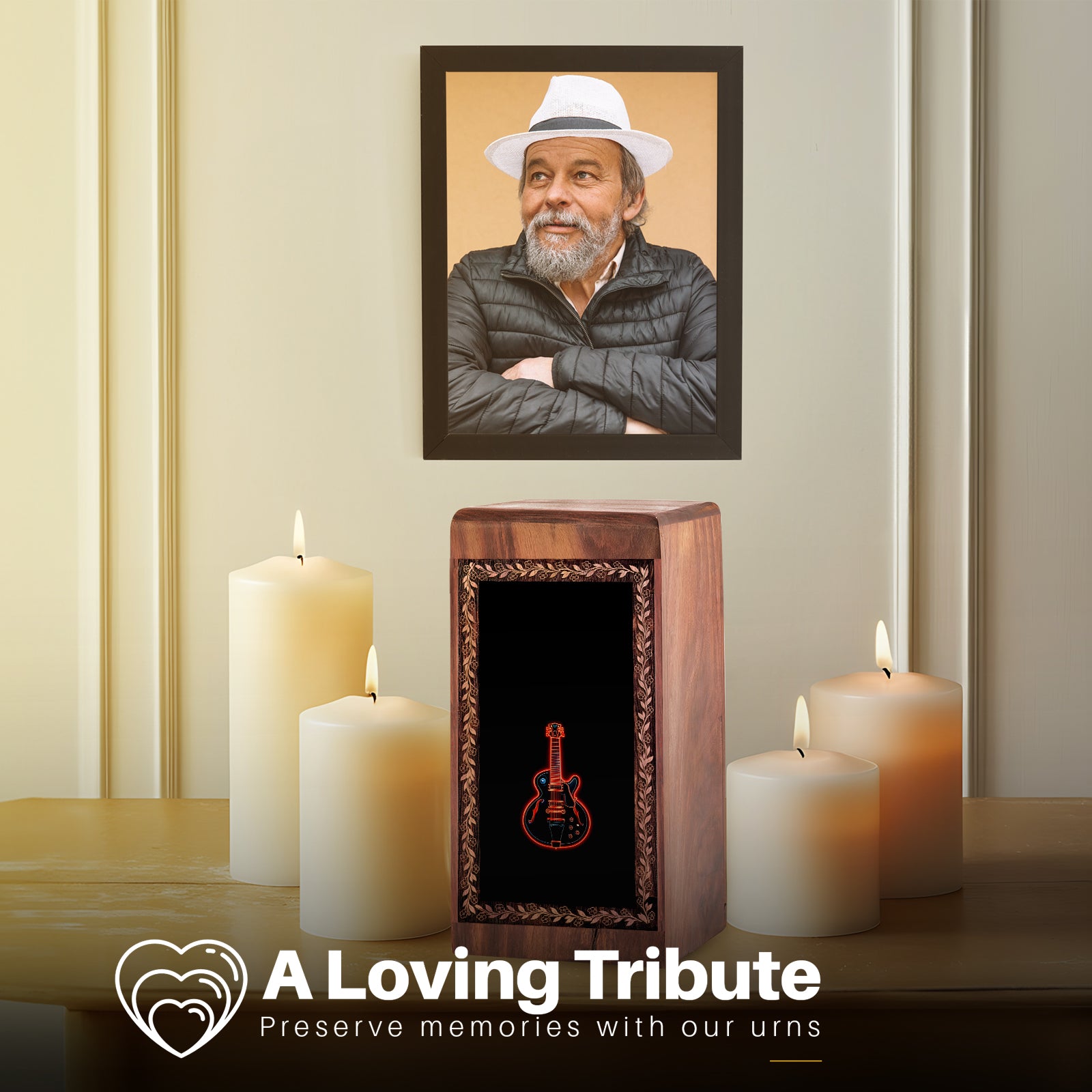 Modern Aesthetic Memorial Urn Box For Women - Funeral Boxes For Ashes
