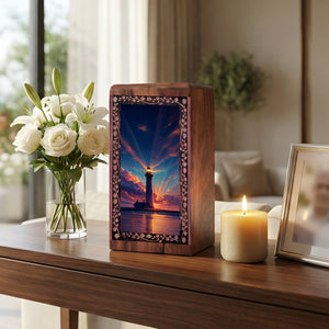 Evening Glow Lighthouse Urn - Funeral Cremation Urn Adult Man