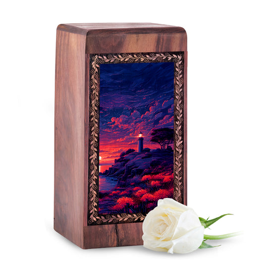 Artistic Lighthouse Theme Urn For Ashes - Cremation Urns For Male & Female