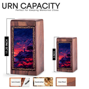 Artistic Lighthouse Theme Urn For Ashes - Cremation Urns For Male & Female