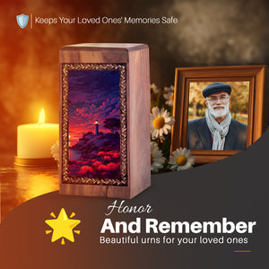 Artistic Lighthouse Theme Urn For Ashes - Cremation Urns For Male & Female