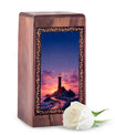 Ocean Rock Lighthouse Theme Funeral Urns - Ash Boxes Cremation Urn For Burial