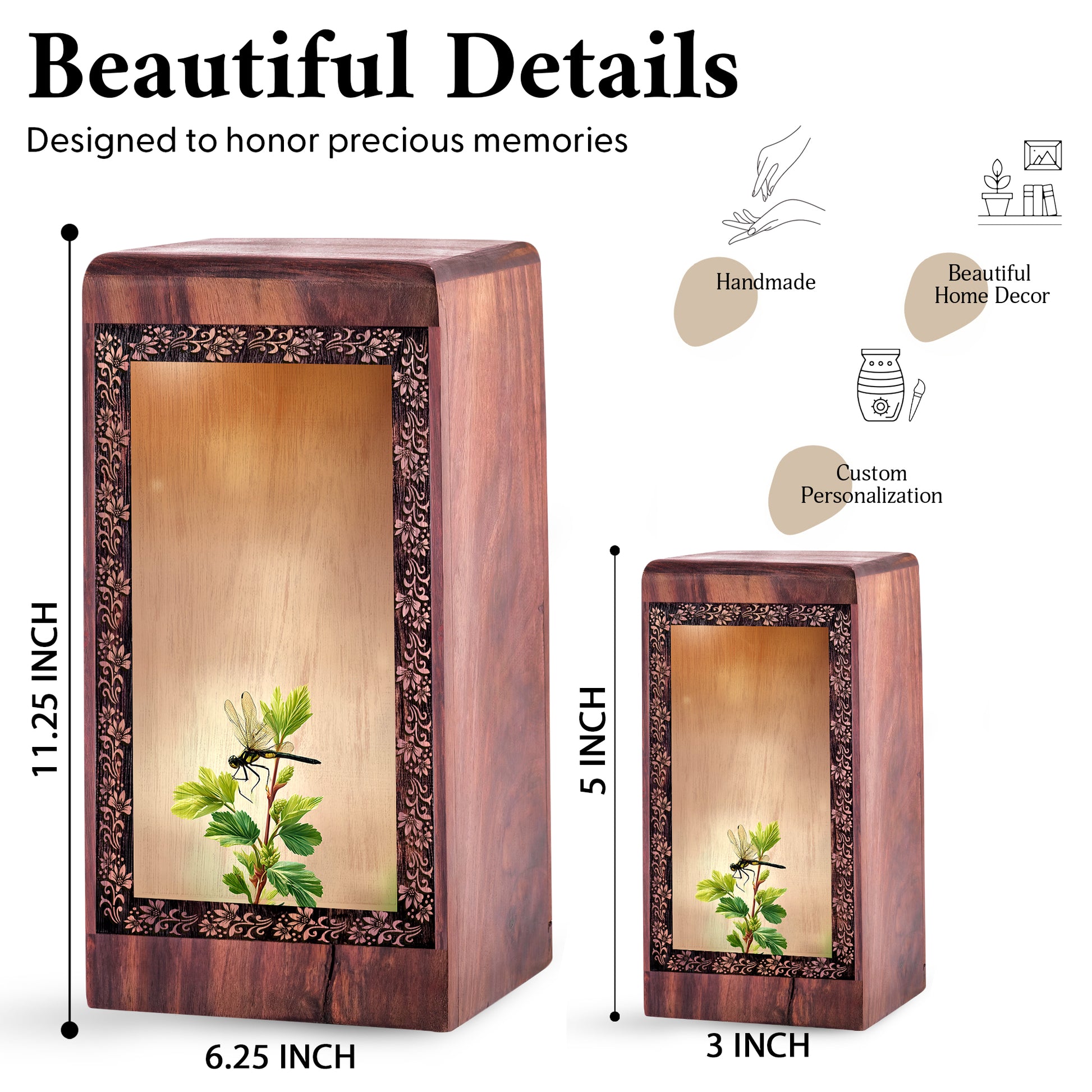Dragonfly Nature Inspired Memorial Theme - Dragonfly Urns For Human Ashes