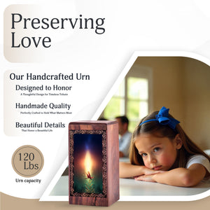 DragonFly Cremation Urn For Ashes - Glowing dragonfly art Theme Urn For Memorial Ashes