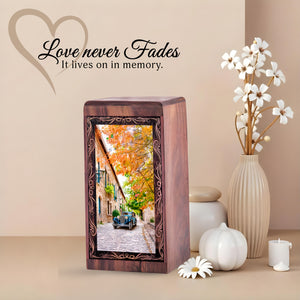 Rosewood Memorial Car Wooden Urn – Street Theme Keepshake For Man