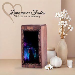 Native Cosmic Spirit Theme Funeral Urn - Memorial Keepshake Urn For Adult Female