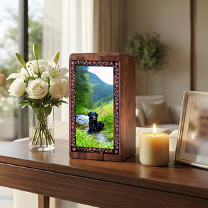 Dog Cremation Urn - Flat Coated Retriever Urn For Pet Dog