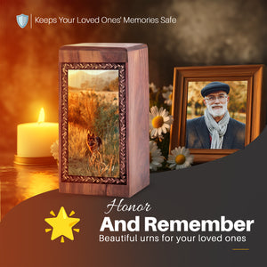 Pet Handmade Cremation Urn For Funeral - Forest Memorials Urn For Pet Ashes