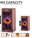 Astroirds Themed Urn For Funeral Ashes Burial - Wooden Boxes For Adult Human Ashes