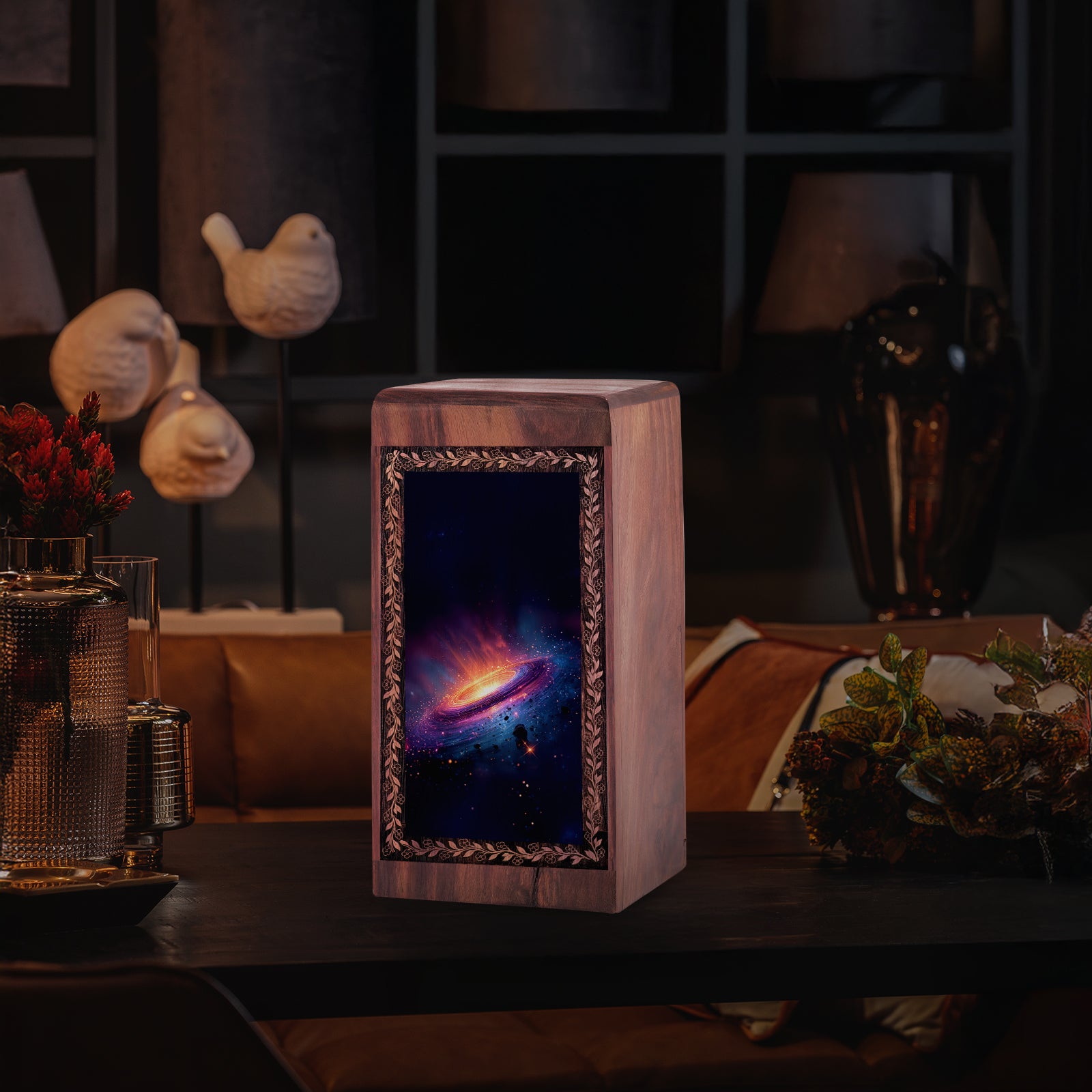Wormhole Themed Funeral Urn For Ashes - Urn Boxes For Cremations Burial
