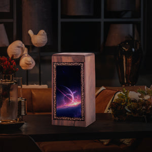 Galaxy Themed Ashes Box For Adult Male - Burial Urn Boxes For Cremation