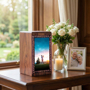 Golf Sportsman Memorial Urn For Ashes – Wooden Urn For Adult Male Ashes