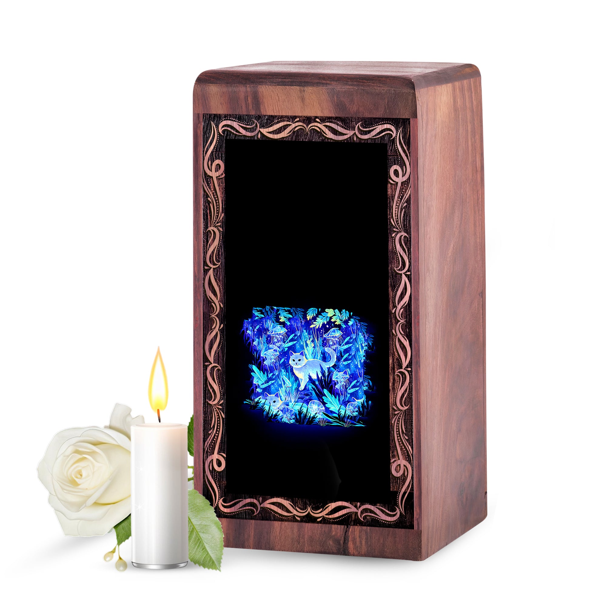 Pet Memorial Urn Box - Magical Cat Funeral Urns For Ashes