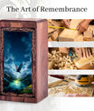 Bald Eagle Valley Theme For Adults Ashes - Funeral Cremation Urn For Burial