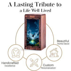 Bald Eagle Valley Theme For Adults Ashes - Funeral Cremation Urn For Burial