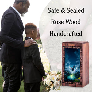 Bald Eagle Valley Theme For Adults Ashes - Funeral Cremation Urn For Burial