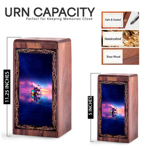 Galaxy Drum Funeral Urn For Ashes – Musical Water Reflection Theme Cremation Urn