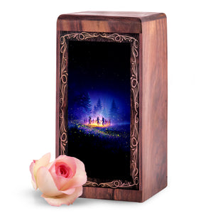Native Night Ritual Cremation Urn For Ashes - Funeral Cremation Urn For Mom & Dad